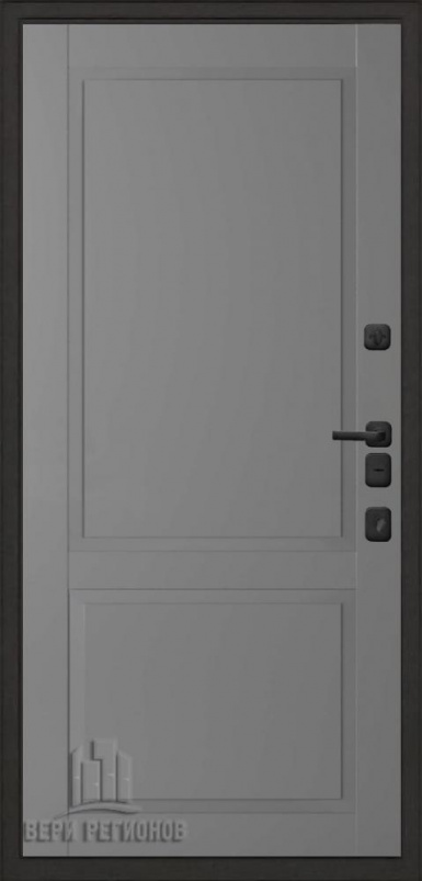 Входная дверь Regidoors МАЛАХИТ ТЕРМО Nova, Цвет "Антрацит" - второе изображение