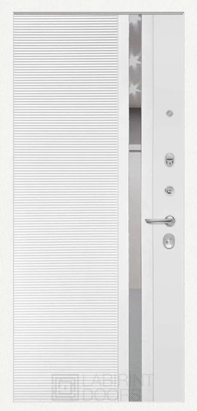 Входная дверь Labirint Лайн WHITE 31, Цвет "Белый софт"