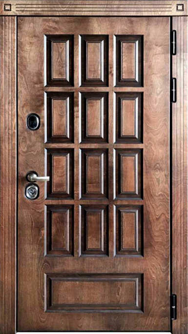 Входная дверь Regidoors Центурион Mottura LIGHT 2125 с зеркалом "Серый велюр"