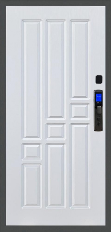 Входная дверь Баяр M2055 Face ID ФЛ-31, Цвет "Белый ясень"
